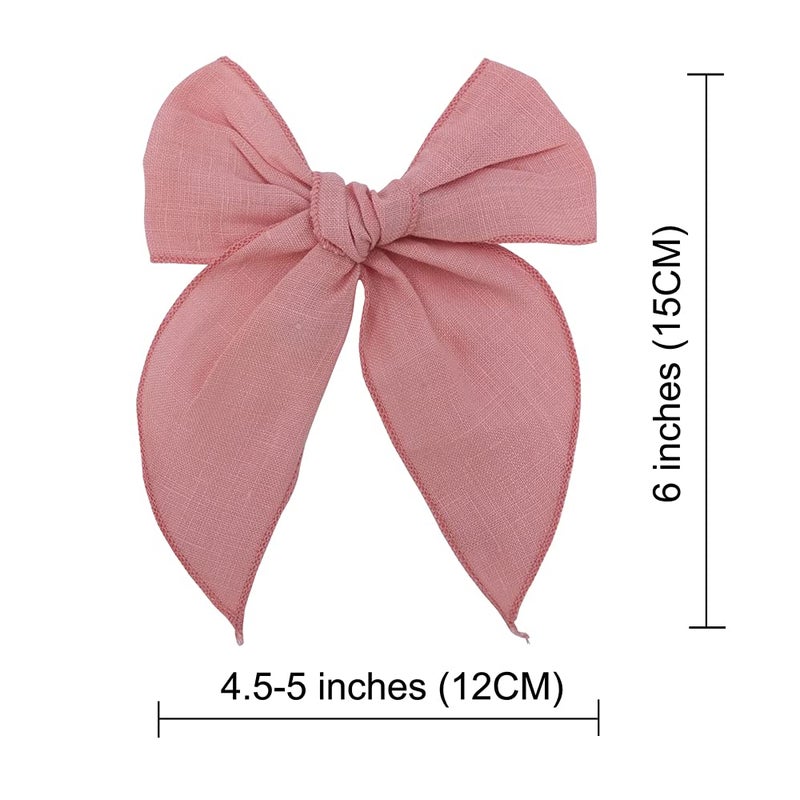Sugarmelon Linen Fable Bow Hair Clips Baby Girls Women Large Sailor Hair Bows Barrettes Accessories Hair Grips - Image 5