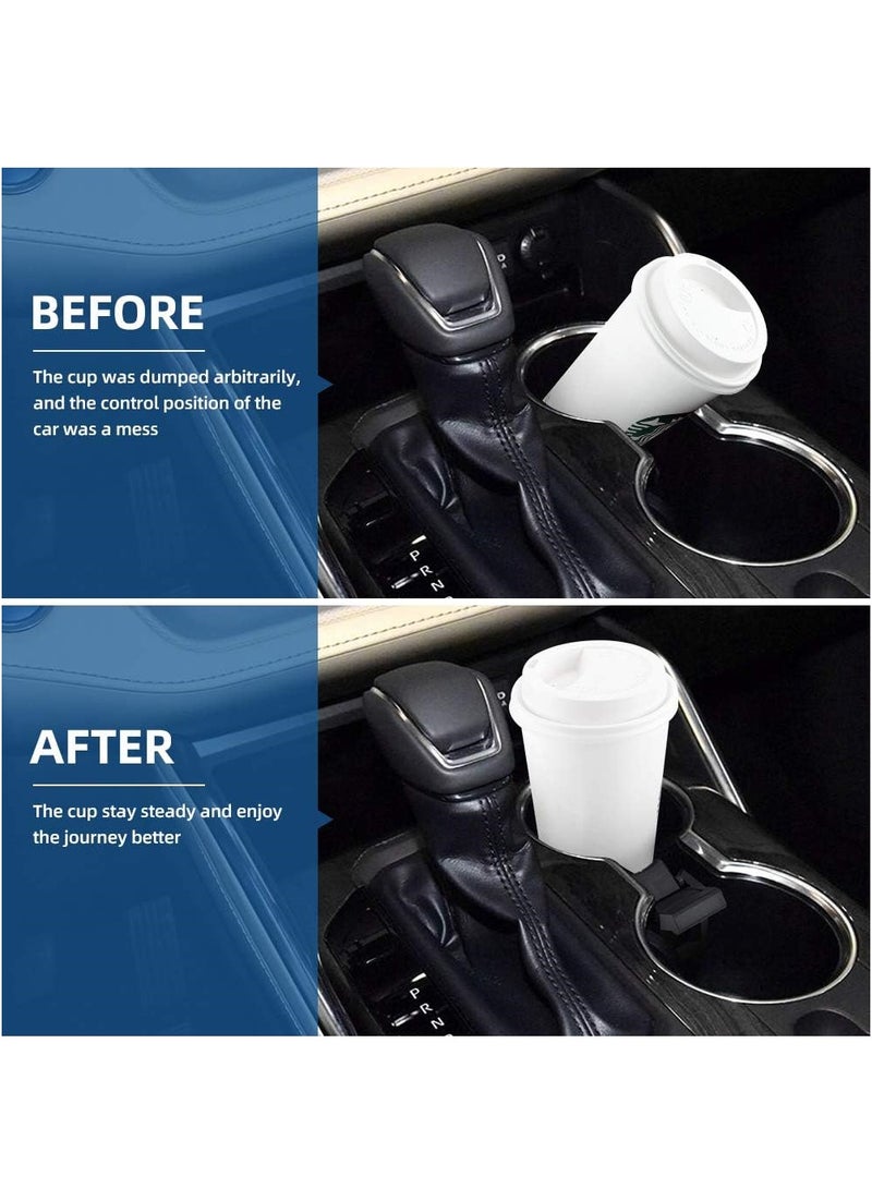 SYOSI Cup Holder Insert Divider, Center Console Drink Cup Holder Insert Divider Fits Most Cup Sizes, Compatible with Toyota Highlander 2014 2020, Replacement for Highlander Accessories - Image 2