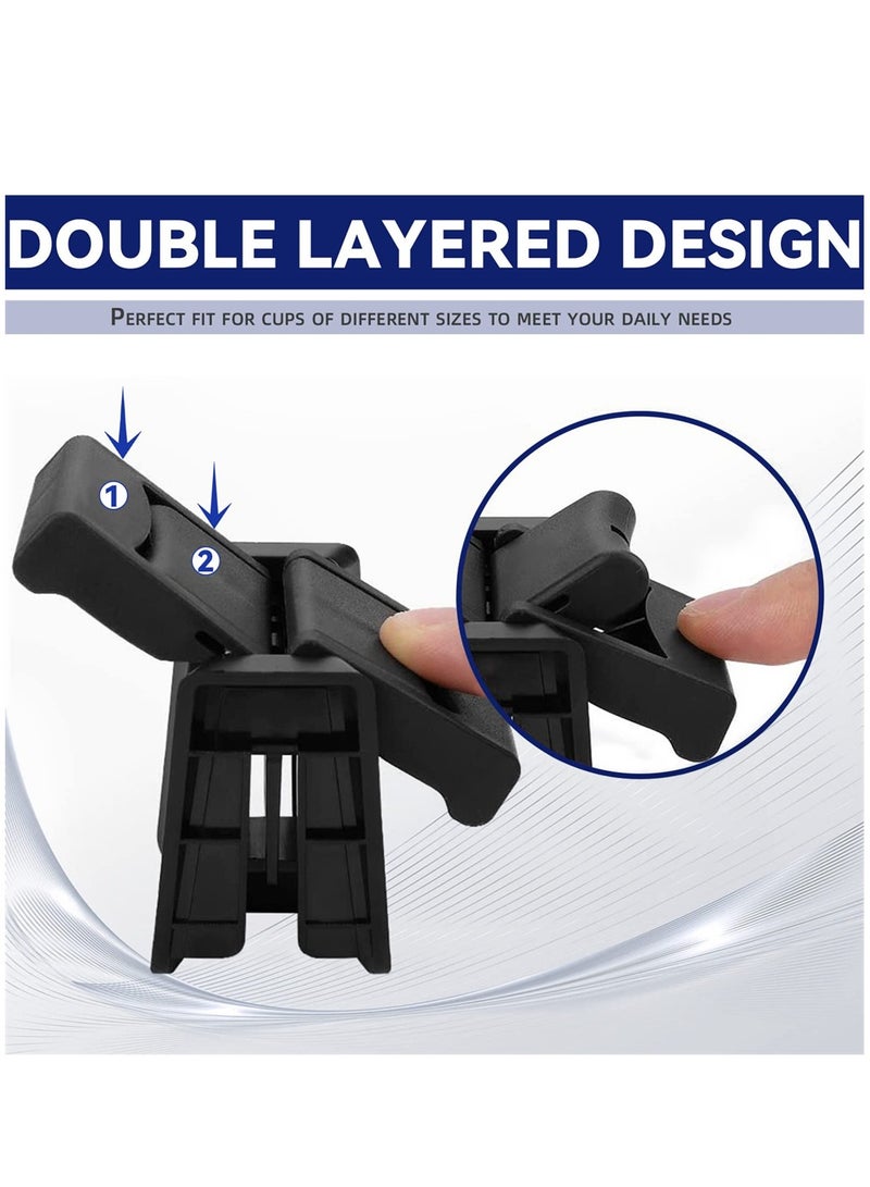 SYOSI Cup Holder Insert Divider, Center Console Drink Cup Holder Insert Divider Fits Most Cup Sizes, Compatible with Toyota Highlander 2014 2020, Replacement for Highlander Accessories - Image 4