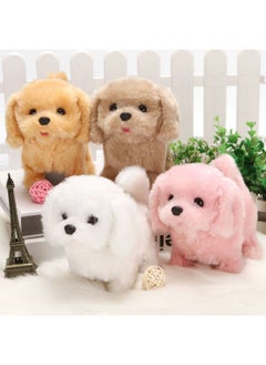 Generic Electric Dog Plush Simulation Robot Dog 1-3 Puppy Kitten Stall Children's Toys Electronic Pet Stall Wholesale-Color:Ht-2017 Teddy  - Image 3