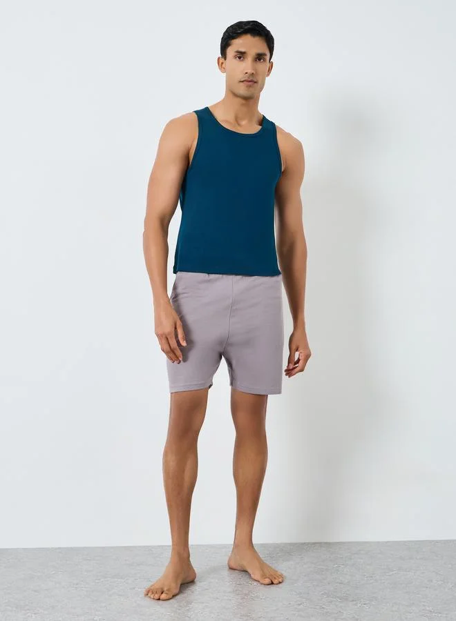 Styli  Pack of 2 - Men Cotton Ribbed Vest for Men | Best Price UAE