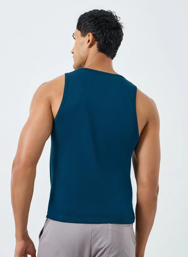 Styli  Pack of 2 - Men Cotton Ribbed Vest for Men | Best Price UAE
