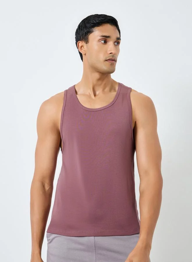Styli  Pack of 2 - Men Cotton Ribbed Vest for Men | Best Price UAE