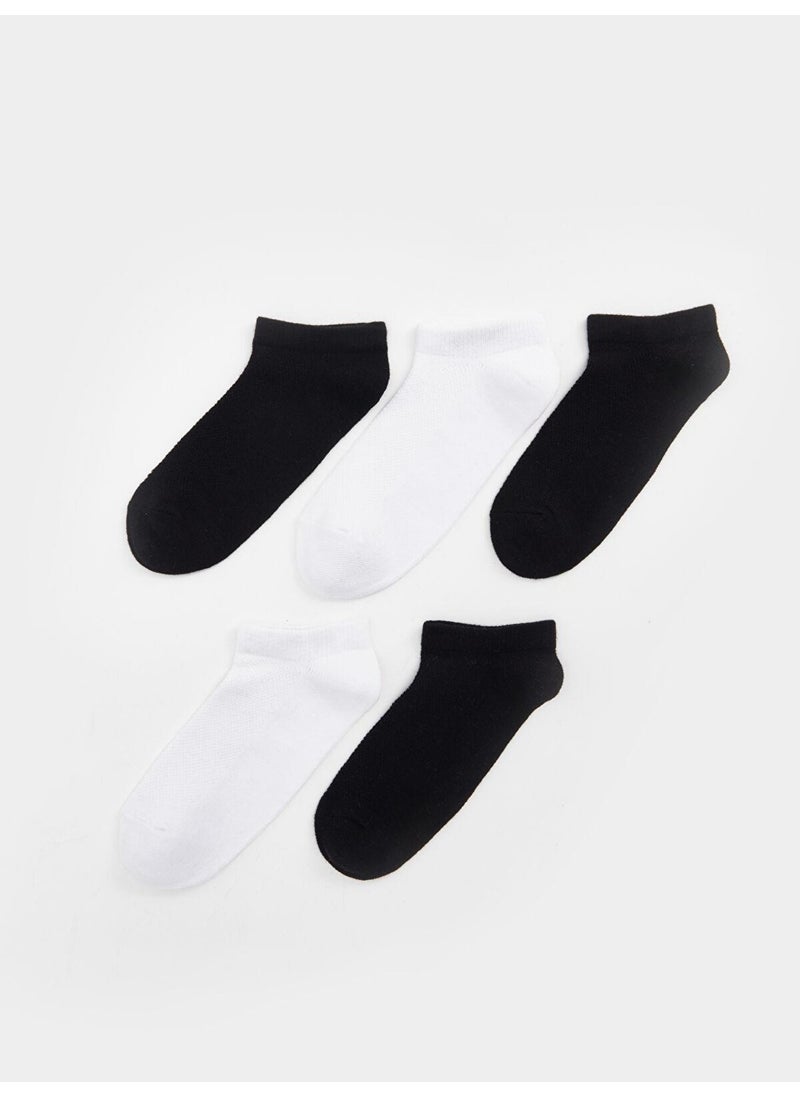 LC WAIKIKI Lcw Kids Mixed Color Yarn Dyed Basic Boy Ankle Socks 5-Pack  - Image 2