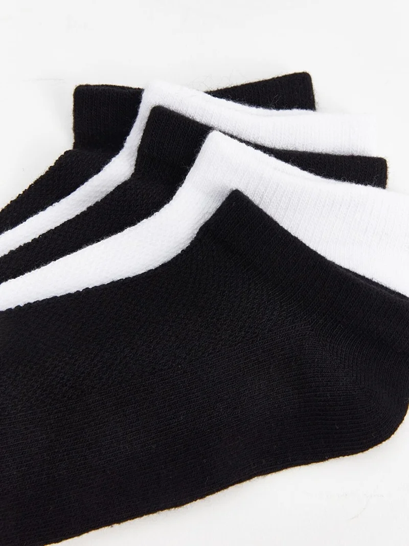 LC WAIKIKI Lcw Kids Mixed Color Yarn Dyed Basic Boy Ankle Socks 5-Pack