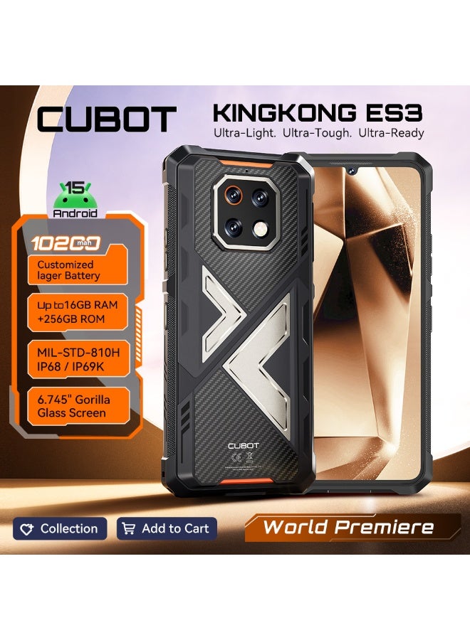 Cubot Smartphone ES3,6.745 Inch,10200mAh Customized Battery,16GB Extended RAM +256GB Internal Storage,Android 15,Type-C charging with 33W fast charge,Lightweight Slim Rugged Build.Ultra-Light,Ultra-Tough,Ultra-Ready. - Image 2