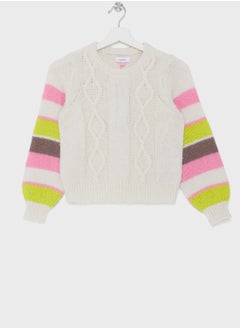 Vero Moda Girl Kids Color Block Sweater  - Image 1