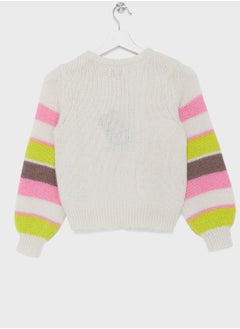 Vero Moda Girl Kids Color Block Sweater  - Image 2