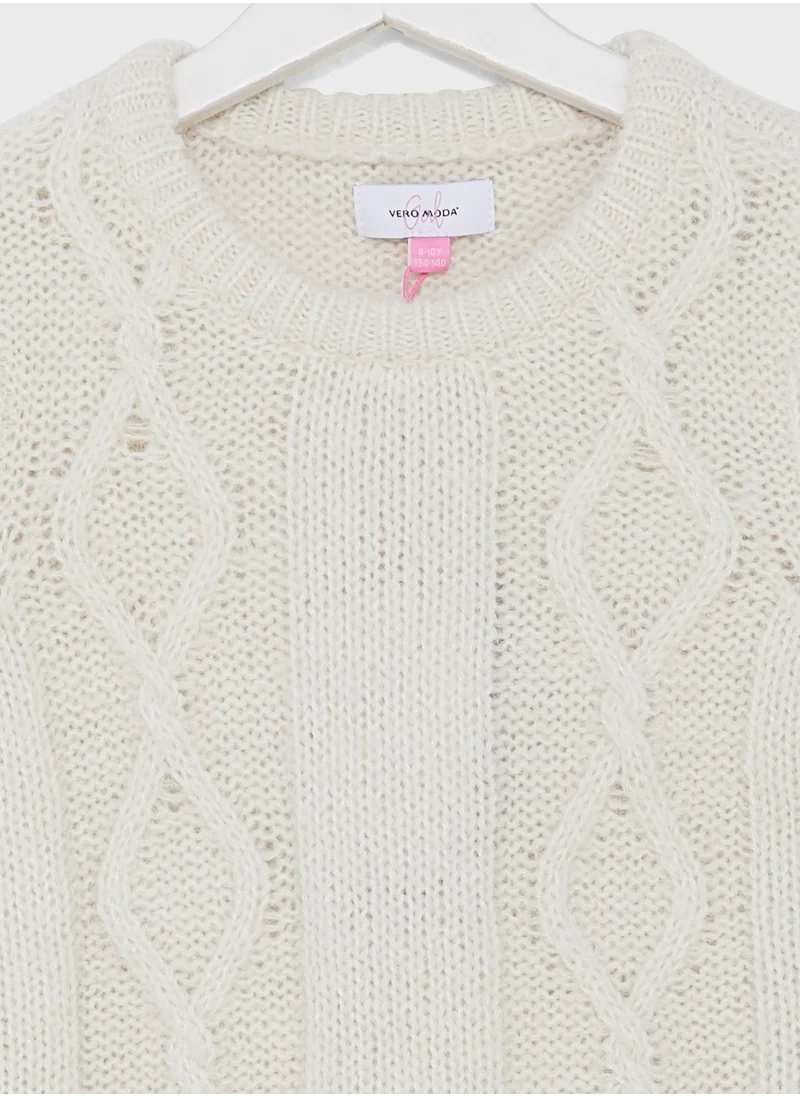 Vero Moda Girl Kids Color Block Sweater