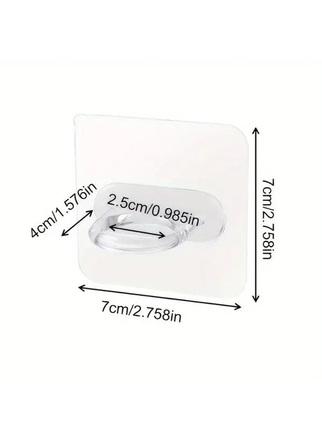 Transparent Heavy Duty Adhesive Wall Hooks No Drill Multi Purpose Strong Viscose - Image 4