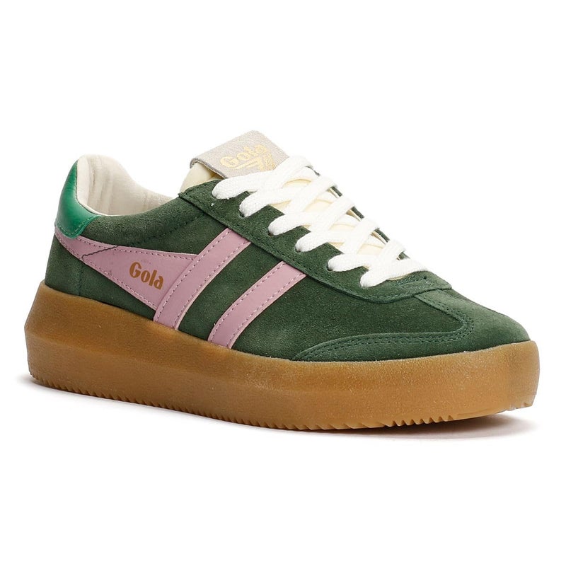Gola Womens Athena, Evergreen/Candy/Jade/Gum, 9, Medium - Image 2