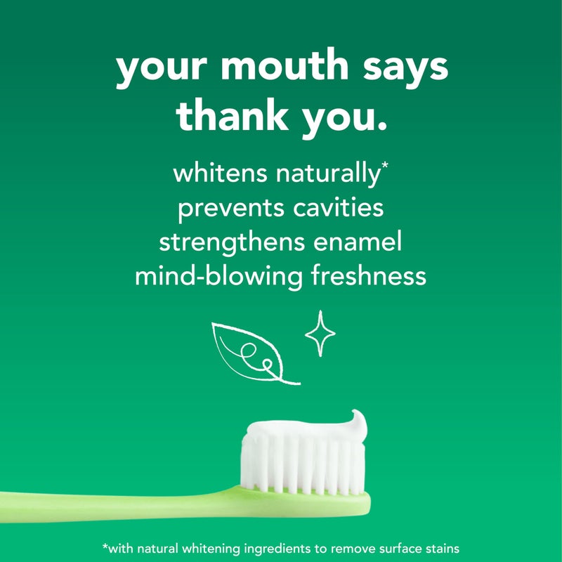 Hello معجون أسنان هالو للتبييض الطبيعي بالفلورايد، بنكهة النعناع الطبيعي وزيت شجرة الشاي، خالي من البيروكسيد، خالي من الجلوتين، خالي من SLS، عبوة 3، 4.7 أونصة لكل أنبوب - Image 5