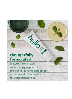 Hello Naturally Whitening Fluoride Toothpaste, Natural Peppermint Flavor and Tea Tree Oil, Peroxide Free, Gluten Free, SLS Free, 3 Pack, 4.7 OZ Tubes - pzsku/Z3D38F7F090FB5FF54458Z/45/_/1716205567/ad2dbb88-dd47-45f5-ab4d-98de3e35ceca