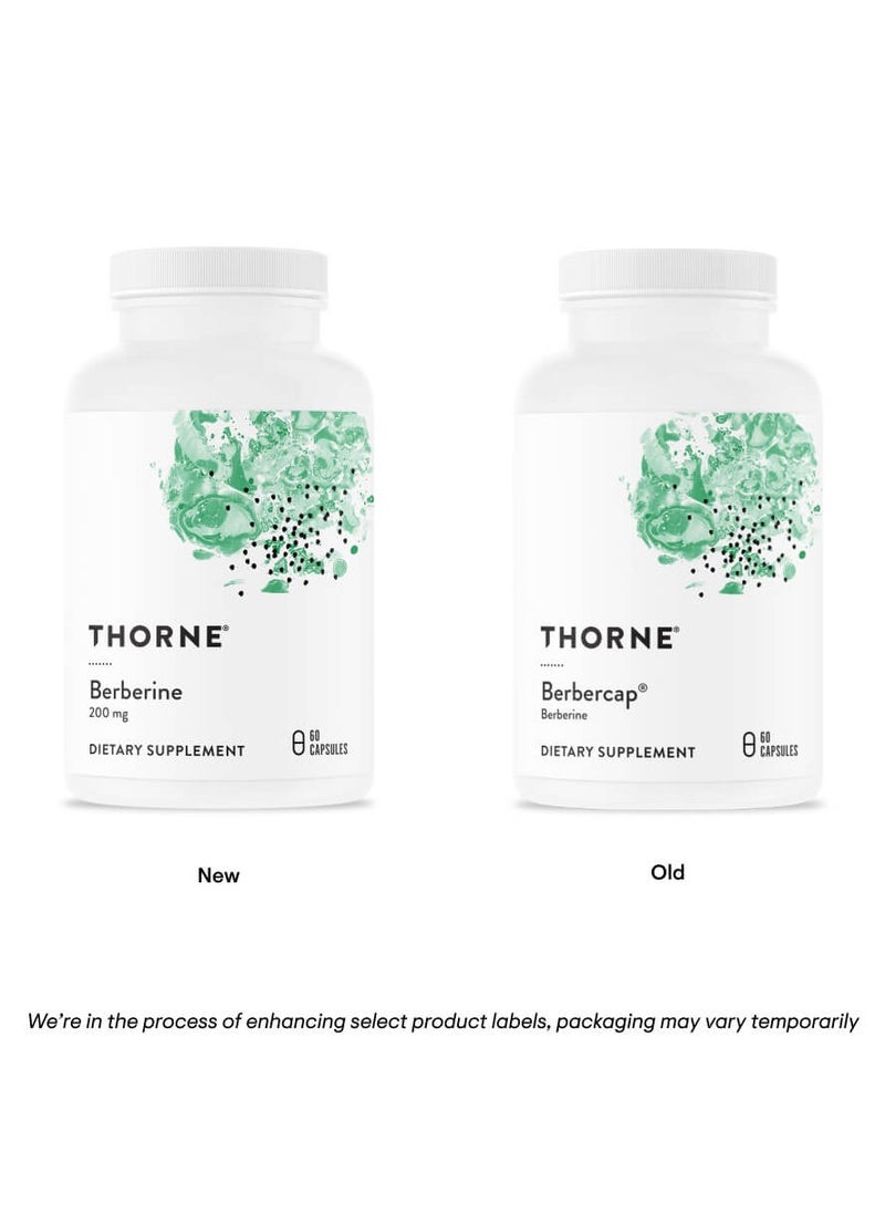 Thorne - Berberine - 200 mg Dietary Supplement- 60 Capsules - Image 1