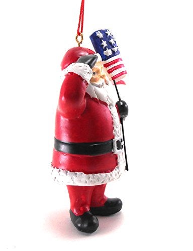 Midwest CBK Patriotic Santa Ornament 3-1/2 IN. x 2-3/4 IN. x 1 IN. - Image 4