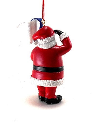 Midwest CBK Patriotic Santa Ornament 3-1/2 IN. x 2-3/4 IN. x 1 IN. - Image 2