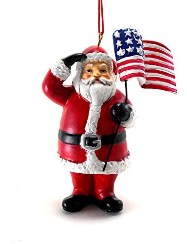 Midwest CBK Patriotic Santa Ornament 3-1/2 IN. x 2-3/4 IN. x 1 IN. - Image 5