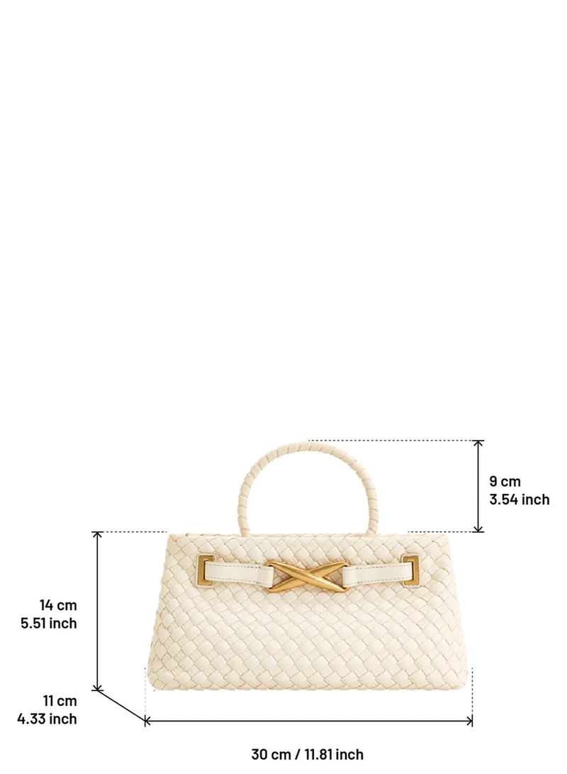 Jw Pei white Elora Top Handle Mini Bag for Women | Best Price UAE