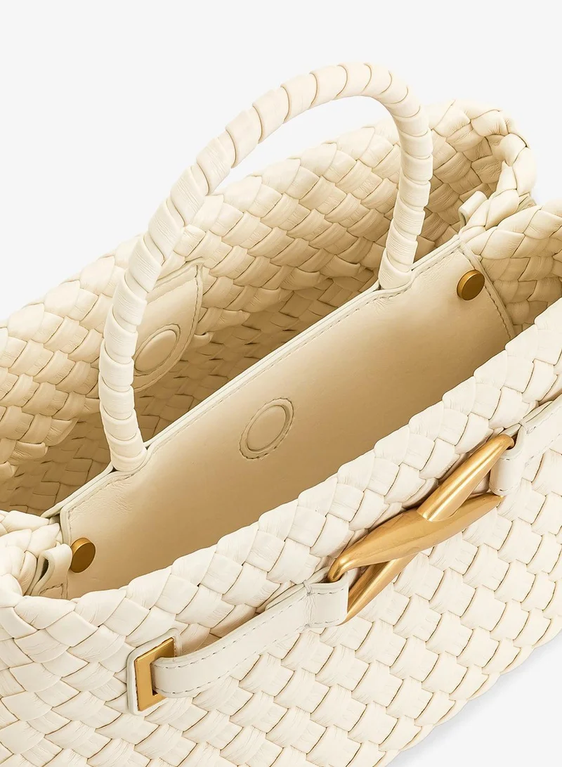 Jw Pei white Elora Top Handle Mini Bag for Women | Best Price UAE