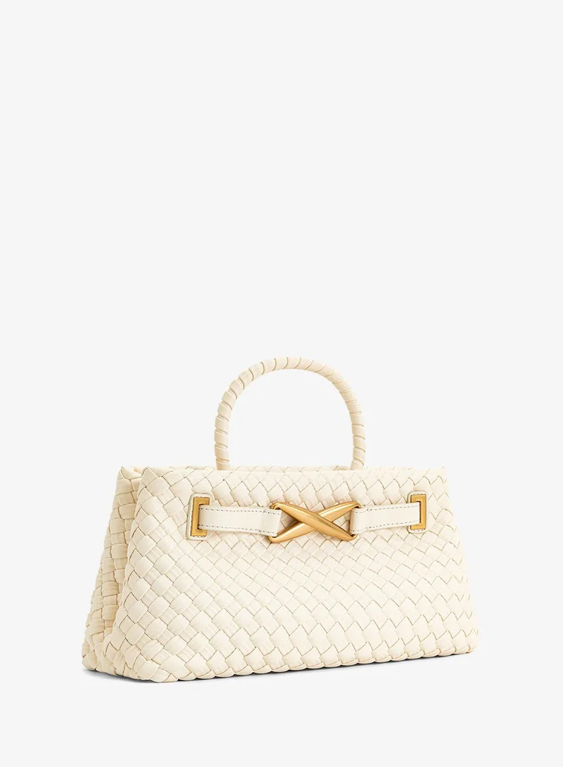 Jw Pei white Elora Top Handle Mini Bag for Women | Best Price UAE