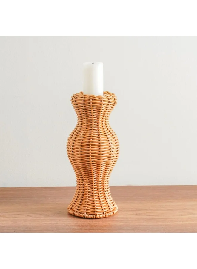 DANUBE HOME Boheme Candle Holder Candle Stands  Home Wedding Table Birthday Party Holiday Decoration Taper Candle Holders Decorations Home DÃ©cor Brown 10.5X10.5X24Cm