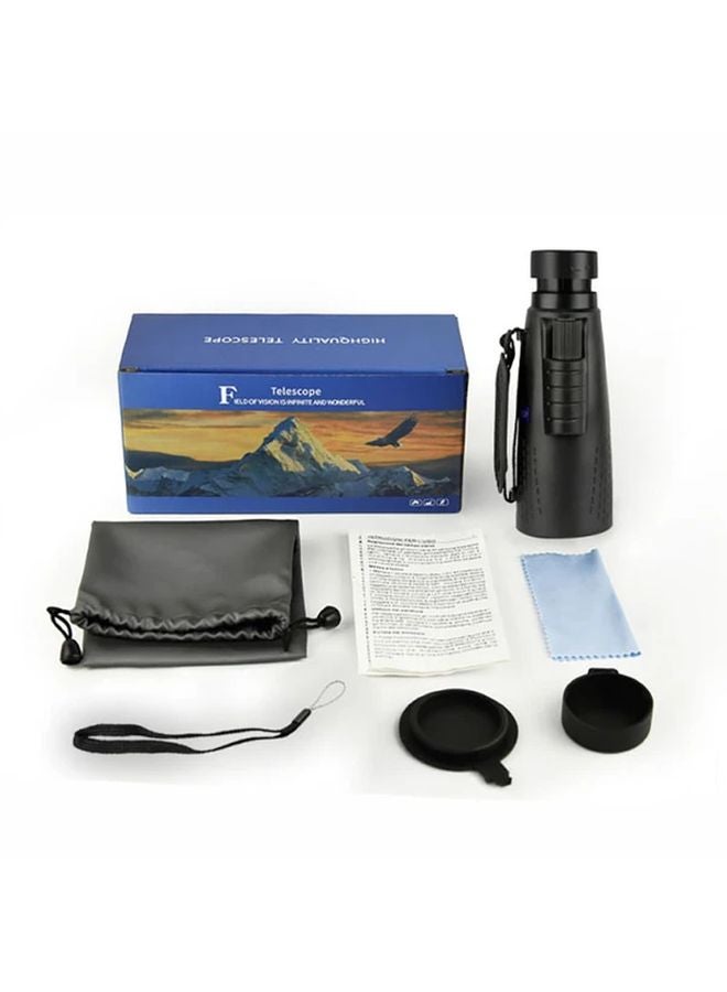 Wide Angle Monocular With 50mm Lens Phone Holder Black Tripod For Outdoor - Image 2