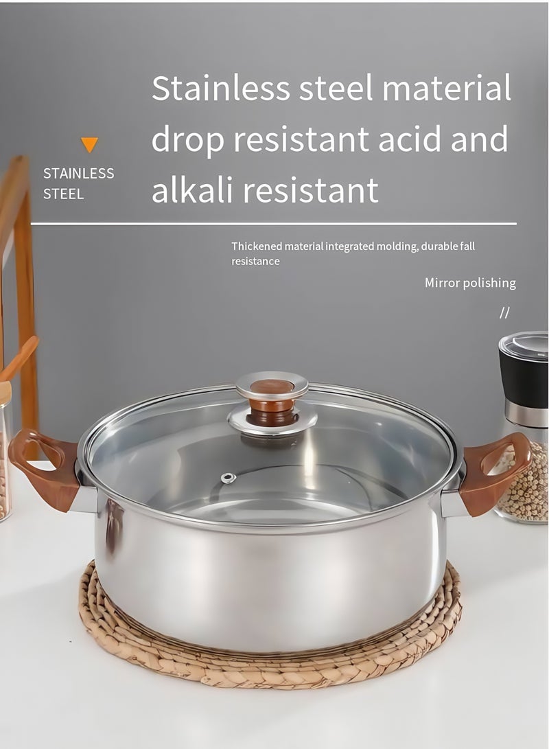 Shuer 12-Piece Cookware Set, Stainless Steel Pots And Pans, Non-Stick Cooking pots, PFOA Free - Frying Pan, Casserole With Lid, Saucepan, Grill Pan, Kitchen Tools - Image 3