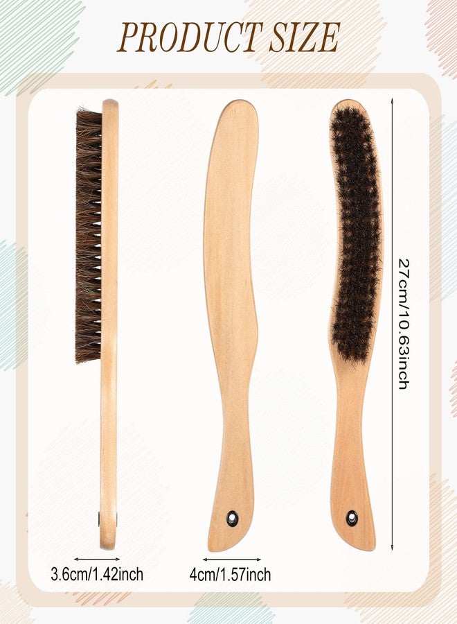 Patelai 3 Pieces Felt Hat Brush Kit Cowboy Cleaner Brush with Hat Size Reducer and Cleaning Sponge for Cleaning Felt Western Cowboy Cowgirl Cap Resizing(Natural) - Image 2