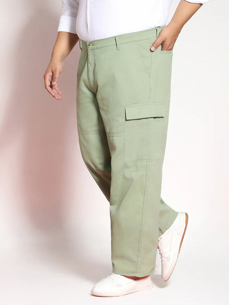 Urbano Fashion  Urbano Plus Men's Pista Loose Baggy Fit Solid Cargo Chino Pant with 6 Pockets Non-Stretchable for Men | Best Price UAE