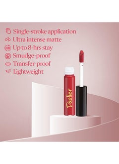 DAZLLER Lip Colour Lipstick Combo Pack Of 6|Vibrant Matte Liquid Lipstick For Women|Long Stay|Smudge-Proof|Non-Transfer|Nude Splash|21.6G  - Image 4