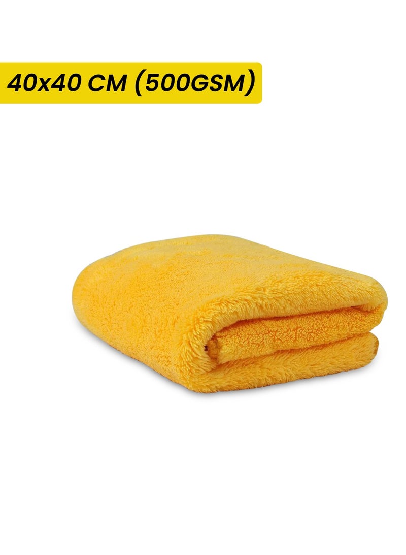 FAJ Ultra-Absorbent Microfiber Cleaning Towel 800G944 40x40cm 500GSM, Premium Quality Washing Towel for Car, Bike, Trucks and Home Use - Image 2