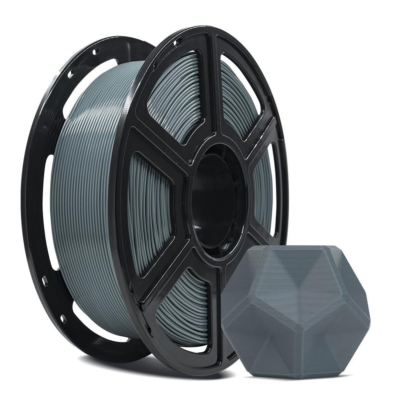 FLASHFORGE 3D Printer Filament, PLA PRO Filament 1.75mm, 1KG Spool (2.2lbs), Dimensional Accuracy +/- 0.02mm for FDM 3D Printers, Better Tenacity & No Knotting (Grey) - Image 1