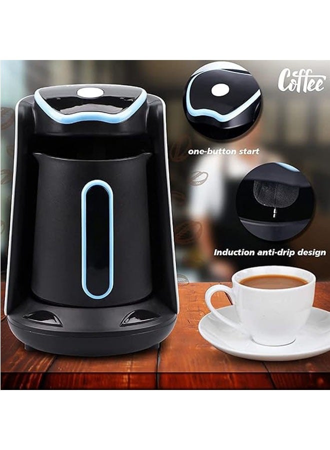 عام صانع القهوة التركية المنزلي الآلي، يحتوي على سعة تحضير 1-4 أكواب من القهوة، يقدم لك كوب قهوة لذيذ بسهولة. - Image 4