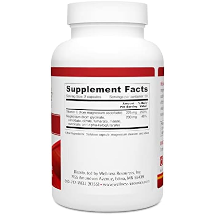 Wellness Resources RelaxaMag - with Magnesium Glycinate for Sleep, Stress, and Relaxation - High Potency 100mg Elemental Magnesium Per Capsule (100 Capsules) - Image 2