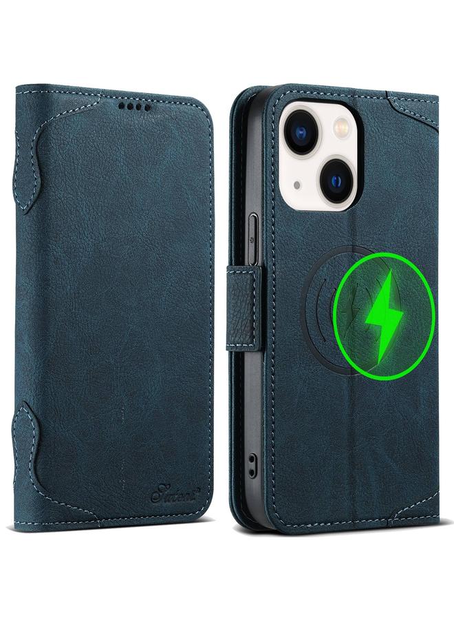 Suteni Case For iPhone 14 Plus SUTENI J07 Multifunctional Horizontal Flip Magsafe Leather Phone Case - Image 1