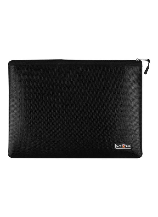 Generic - Fire and Water Resistant Expandable Document Bag Black - Image 1