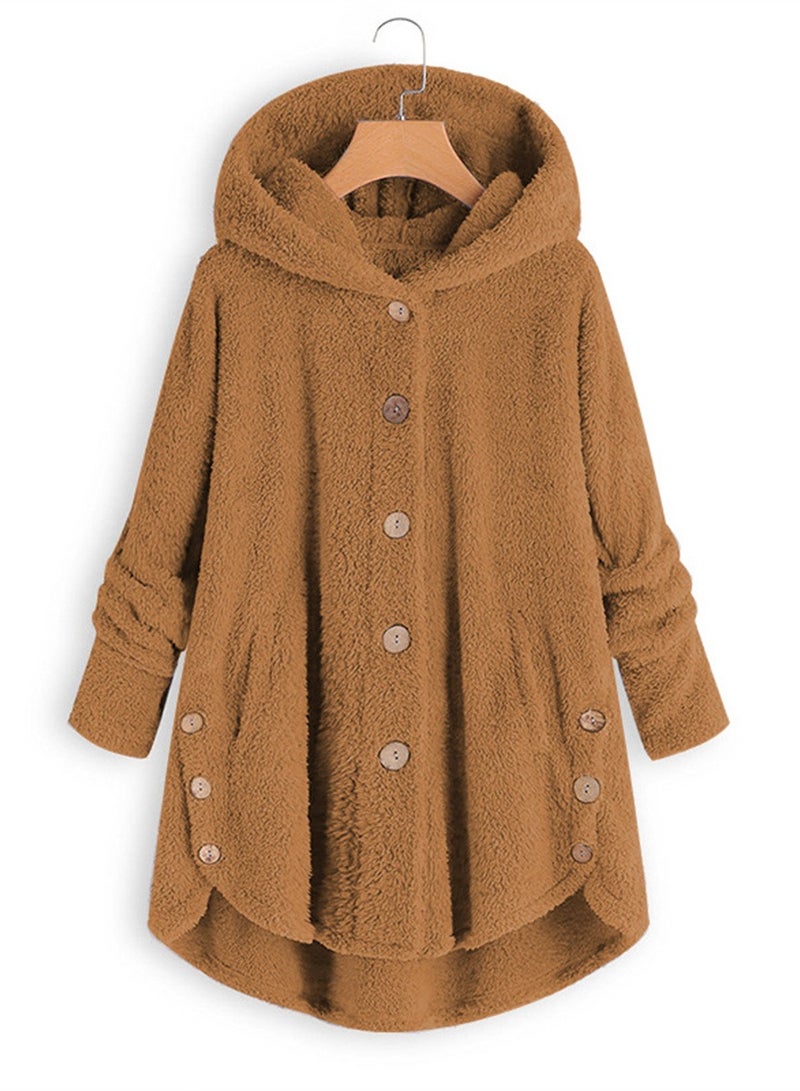 Loquat Fashion Women's Padded Jacket Hooded Long Jacket Casual Warm Padded Jacket