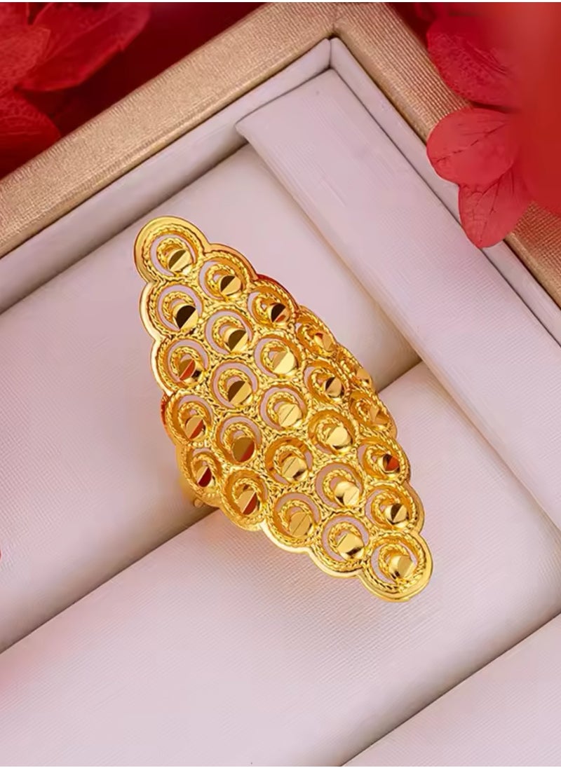GOLDMAX 21k Gold Plated Ring For Women One Size  - Image 2
