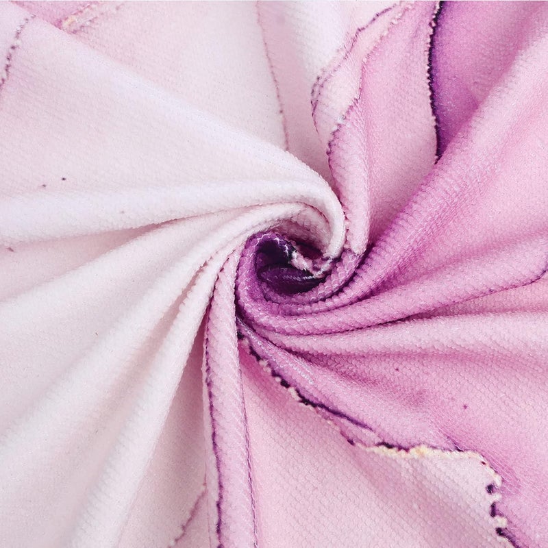 Violet Mist Light Purple Marble Round Beach Towels Oversized Soft Microfiber Large Sand Free Water Absorbent Beach Blanket Throw Circle Swim Pool Picnic Towel Table Meditation Rug with Tassels 60 inch - Image 3
