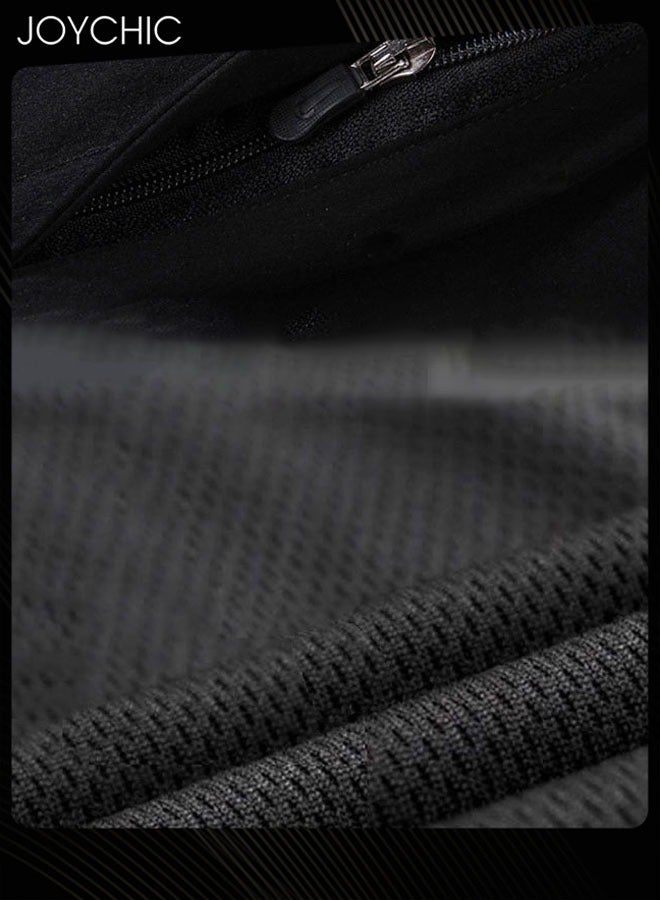 Joychic بدلة رياضية للرجال مكونة من 3 قطع ضغط سريعة الجفاف وقابلة للتنفس ملابس تدريب ضيقة للجيم مجموعة رياضية للجري واللياقة البدنية - Image 3