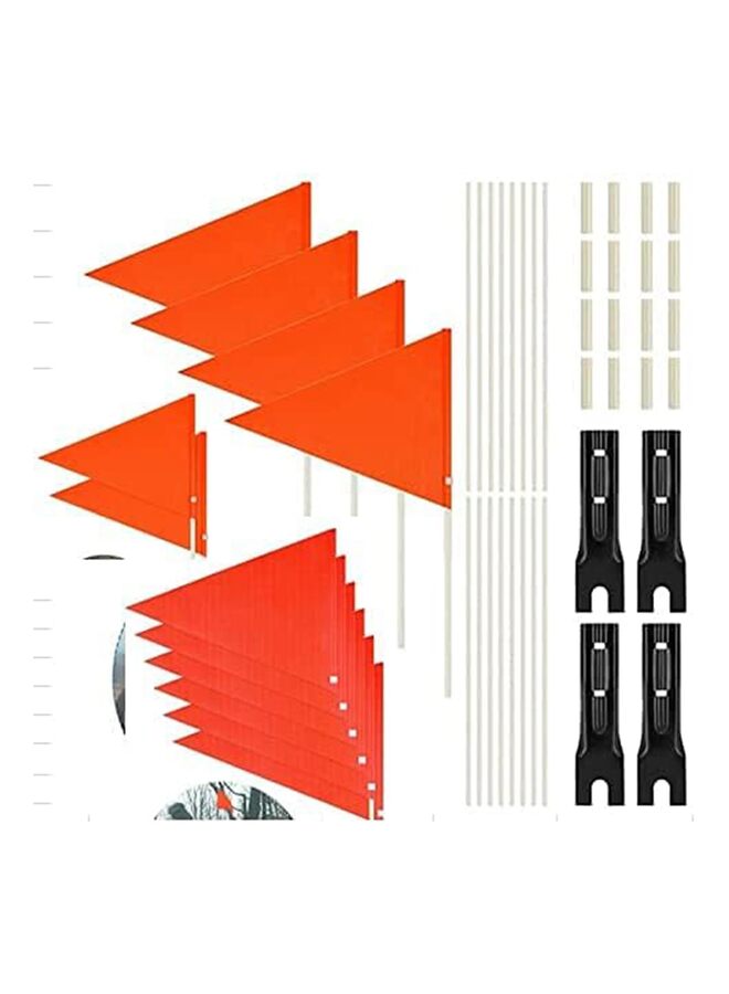 علم دراجة مكون من 12 قطعة، طوله 6 أقدام، علم أمان عالي الوضوح مع عمود علم من الألياف الزجاجية المتينة، علم دراجة من البوليستر المقاوم للتمزق، علم دراجة ومقود دراجة، علم الولايات المتحدة الأمريكية، علم دراجة مقاوم للماء - Image 3