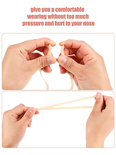 Pelopy 7 Pieces Swimming Nose Clip Silicone Nose Plug Protector with Elastic Rope for Kids and Adults Swimming Using - Image 4