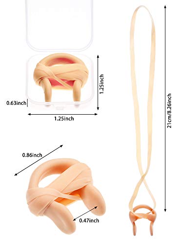 Pelopy 7 Pieces Swimming Nose Clip Silicone Nose Plug Protector with Elastic Rope for Kids and Adults Swimming Using - Image 2