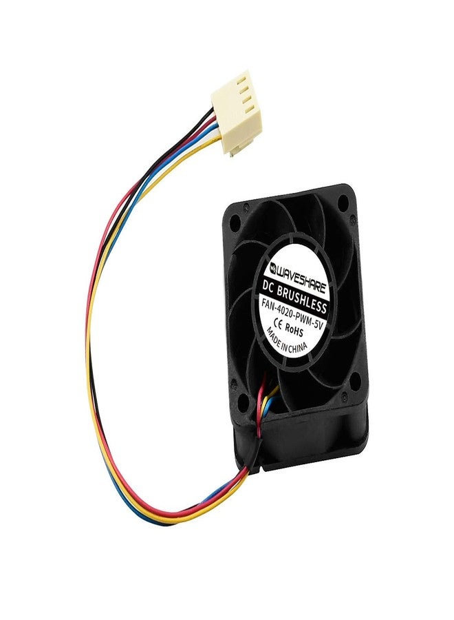 Waveshare Dedicated DC 5V Cooling Fan Compatible with NVIDIA Jetson Nano Developer Kit and B01 Version PWM Speed Adjustment Strong Cooling Air Fan 40mm×40mm×20mm with 4PIN Reverse-Proof Connector - Image 2