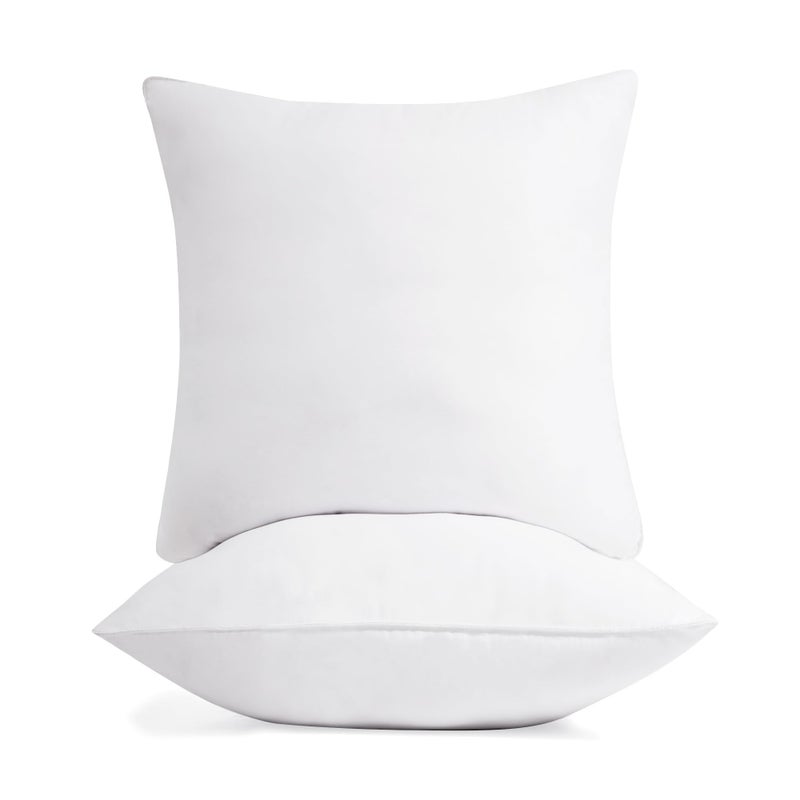 Deconovo Deconovo 18x18 Inch Pillow Inserts Set of 2  Polyester Decorative Indoor Throw Pillow Inserts/Fillers  Soft Fluffy Plump Pillow Stuffer for Bed Pillow Sham  Square Couch Sofa Cushion Pillow  - Image 1