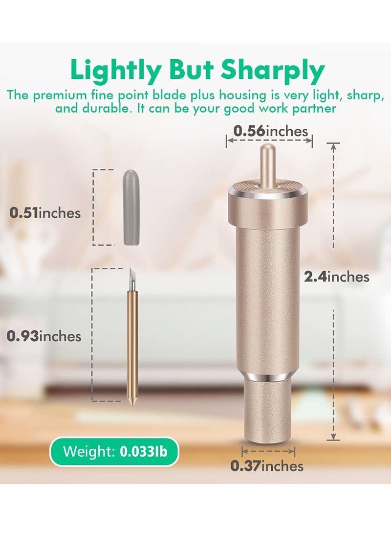 Fine Spot Cutting Blades, Cutting Plotter Accessories Knife Holder Housing Manufacturing Fabric Blades for  Maker, Maker 3, Explore, Explore One/ Air, Explore Air 2/ 3 for Flat, Vinyl, Faux Leather - Image 5