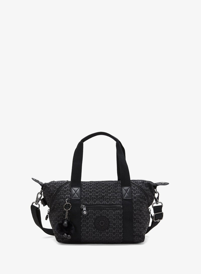 kipling Art Mini Mall Handbag With Removable Shoulder Strap - Signature Em - Image 1