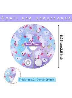 Breling Breling 24 Pack Cotton Pads for Feeding Support, Unicorn Feeding Pads Supplies G Shape Pads Button Covers for Care  - Image 3