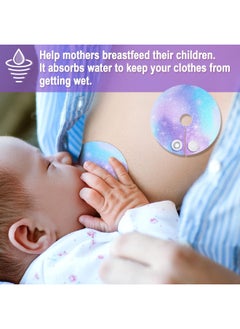 Breling Breling 24 Pack Cotton Pads for Feeding Support, Unicorn Feeding Pads Supplies G Shape Pads Button Covers for Care  - Image 2