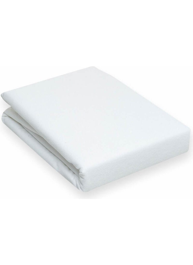 Bkmc Liquid Proof Mattress Protector Double Fitted Cotton Mattress Protector 140X200 cm  - Image 4